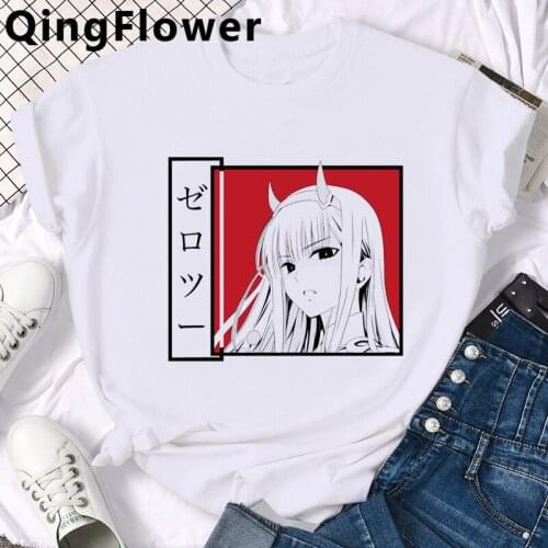 Anime Darling in the Franxx tshirt male graphic tees kawaii harajuku kawaii harajuku aesthetic clothes t-shirt ulzzang