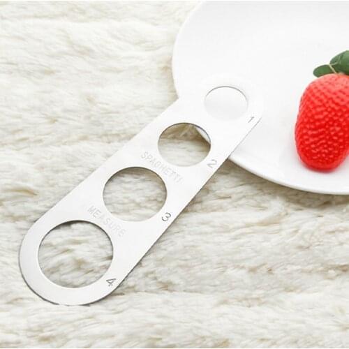 Spaghetti Measurer Control Tools Easy Clearing Kitchen Accessories Pasta Ruler Measuring Tool Stainless Steel Cooking Supplies