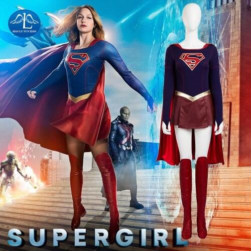 Supergirl costume Carnival cosplay party fancy costumes TV show Supergirl cosplay suit superhero costume jumpsuit custom made