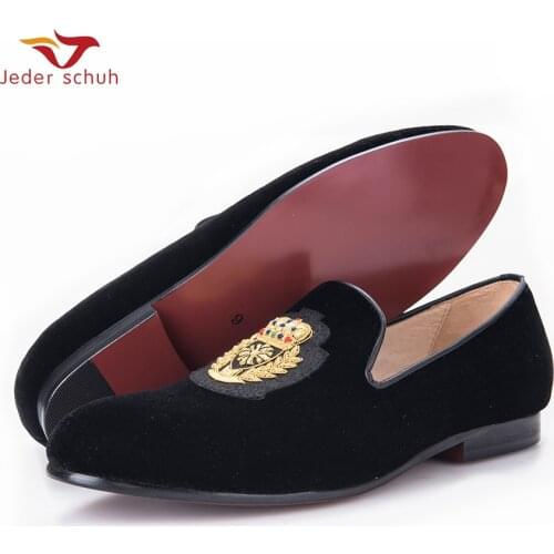 Loafers Men India Golden Silk Weaving Pattern Crown And Leaf Design Flats Velvet Shoes Men Loafers Noble Temperament
