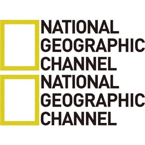 2 Pieces NATIONAL GEOGRAPHIC CHANNEL Stickers Decal Car-Styling For all car accessories