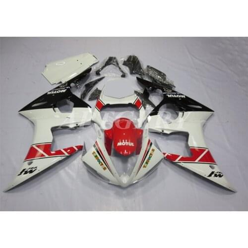 New ABS Plastic Shell Motorcycle Fairing Kits Fit For Yamaha YZF 600 R6 2003 2004 2005 R6 03 04 05 Bodywork set Custom Red White