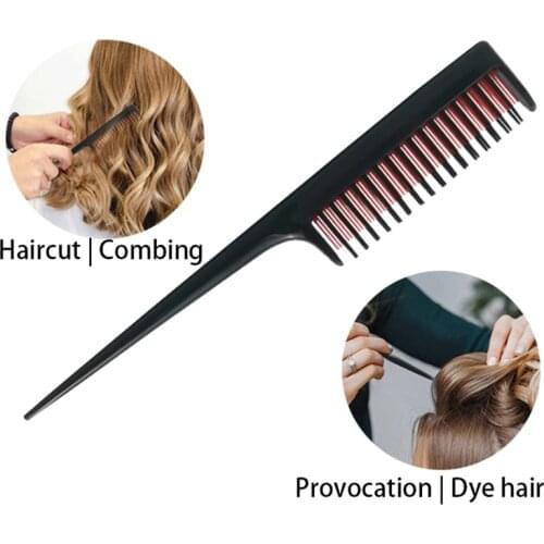 Fine-tooth Comb Hair Comb Hair Salon Dye Comb Separate Parting For Hair Styling Hairdressing Antistatic Hair Style Rat Tail Comb