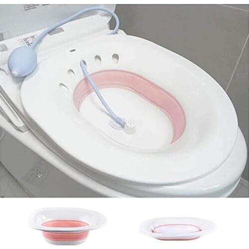 Folding Toilet Bidet Woman Postpartum Bath Toilet Seat Self Sauna Hip Irrigator Perineum Soaking Bath Pregnant Wash Acne Basin