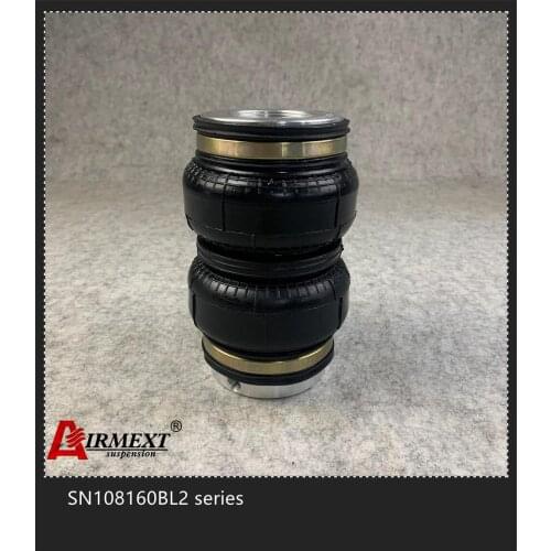 SN108160BL2-TA2 /Fit TA-TECHNIX coiloverThread M52*1.5-50/Air suspension Double convolute rubber airspring/airbag shock absorber