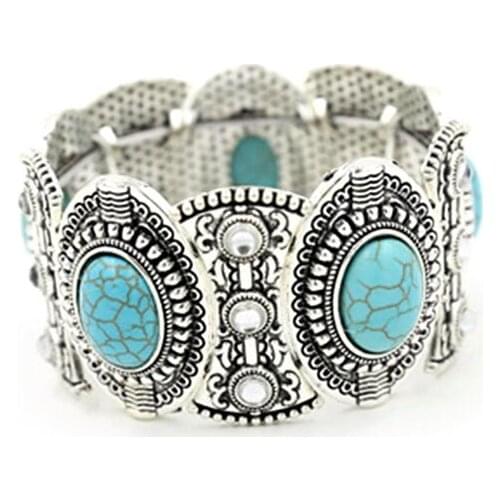 Stylish Boho Women Bangles Womens Retro Vintage Natural Tibetan Tibetan Bracelet Cuff