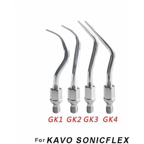 4PCS Dental Ultrasonic Scaler Tips GK1 GK2 GK3 GK4 Dental Air Scaler Perio Scaling Tip Dental Scaler Tips Dentist Tools