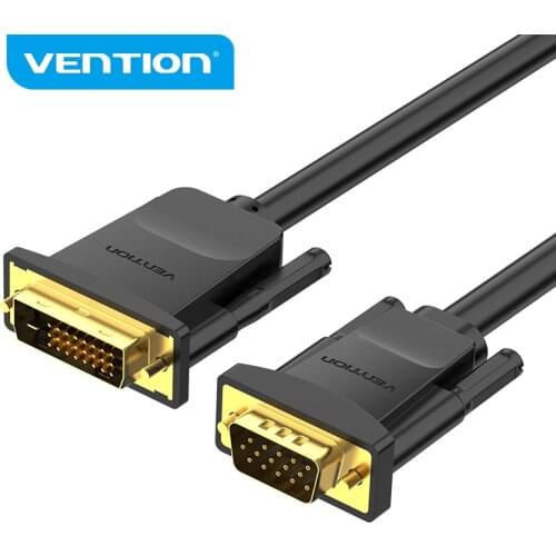 Vention DVI to VGA Cable Converter 1080P 60HZ DVI-D 24+1 Pin Male to VGA Male Adapter for HDTV Monitor Projector DVI D VGA Cable