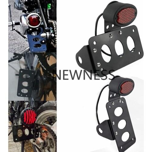 Motorcycle 12V Brake Taillight License Plate Bracket Tail Light For Harley Choppers Sportster Bobber Sportsters Rear Stop Light