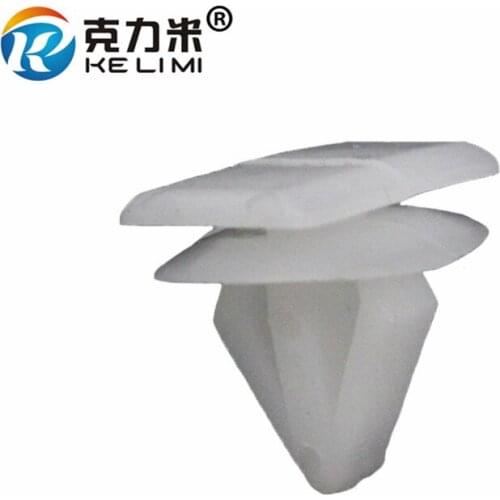 KELIMI Nylon white door trim panel moulding retainer clips fastener buckle 10mm hole for toyota chery