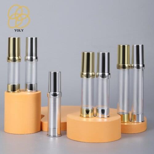 15ml/20ml/30ml vacuum spray bottle press the golden silver emulsion sub-bottle For Traveling can be customized