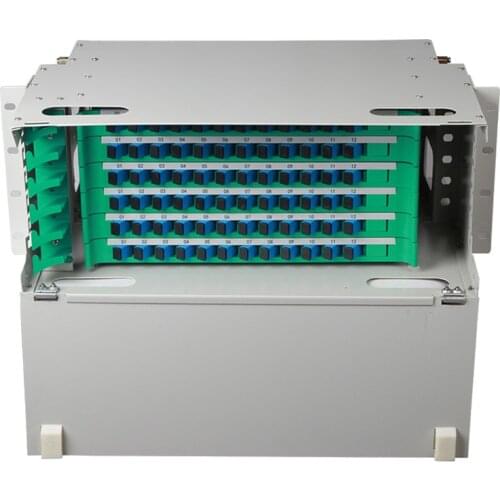 19 inch 72 core 4U ODF optical fiber distribution frame SC/FC/LC Fiber adapter 72 port core fiber patch panel ODF By DHL