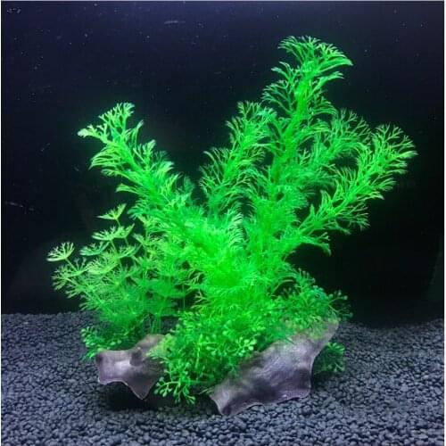 22cm Aquarium Fish Tank Decoration Artificial Plant Silicone Artificial Sea Weed Fake Plant Aquarium Decoration Pet Products