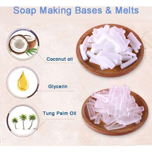 250g DIY Hand Making Soap Making Bases Melts Soap Material Soap Base Makeing Handmade Soap for Washing Body Hand or Clothes