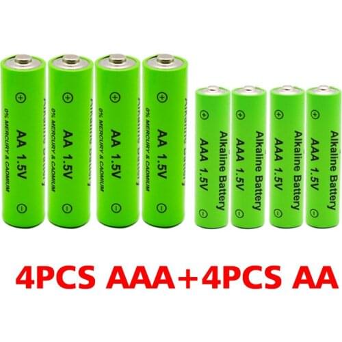 AAA + AA Rechargeable AA 1.5V 3000mah - 1.5V AAA 2100mAh Alkaline Battery Flashlight Toy Watch MP3 Player, Free Delivery