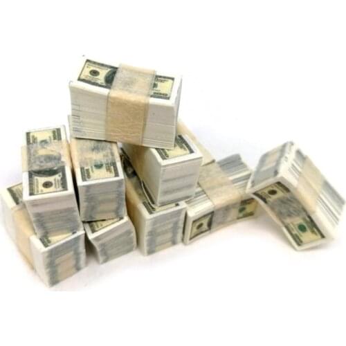 Accessories Doll House Restaurant Food Display Decorations 100 Sheets Mini Dollar Dollhouse Table Miniature