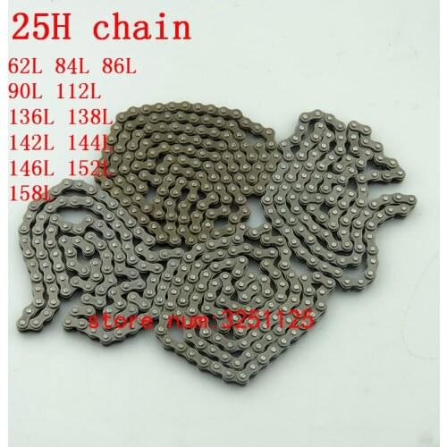 25H Chain 62 84 86 90 112 136 138 142 144 146 152 158 Links with Link Spare For 47cc 49cc Mini Dirt Pocket Bikes Mini Motorcycle