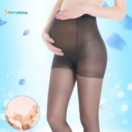Pregnant Womens Stockings Large Size Adjustable Anti-hook Silk Spring and Summer Medium Thick Pantyhose Black Flesh Color Base