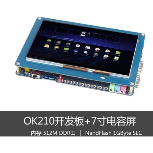 Cortex-A8 S5PV210 OK210 Embedded Board 512M DDR2 +7 inch TFT LCD Capacitive/Resistive Touch Screen