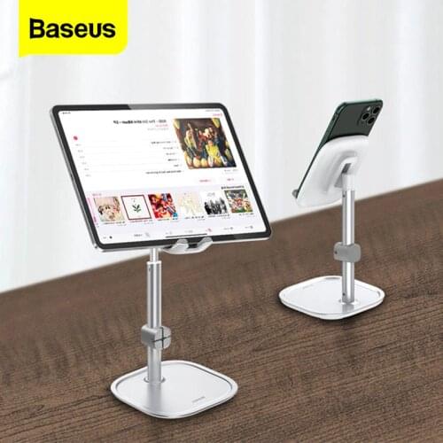 Baseus Mobile Phone Holder For iPhone 11 Pro 7 8 iPad Cable Organizer Adjustable Desktop Phone Stand For Samsung Xiaomi Huawei
