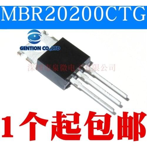 10PCS Bunt schottky diode MBR20200CTG B20200G 20 TO-220 in stock 100% new and original