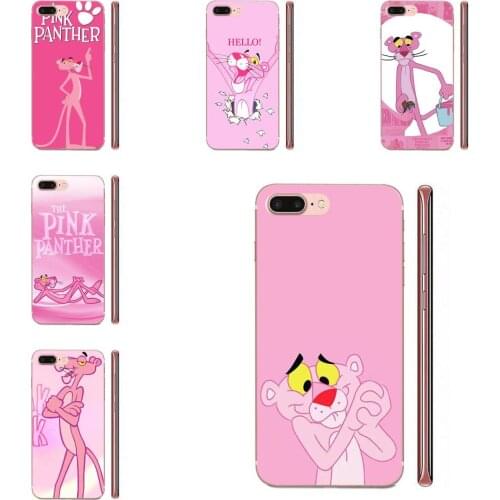 For iPhone SE2020 11 Plus Pro X XS Max XR 8 7 6S SE 4S 5 5C 5S Diy Luxury Protector Phone Case Cartoon Pink Panther