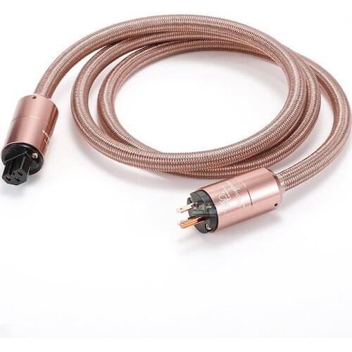 1Pcs fever power cable hifi audio amplifier cd machine connection line filter ACCUPHASE diy