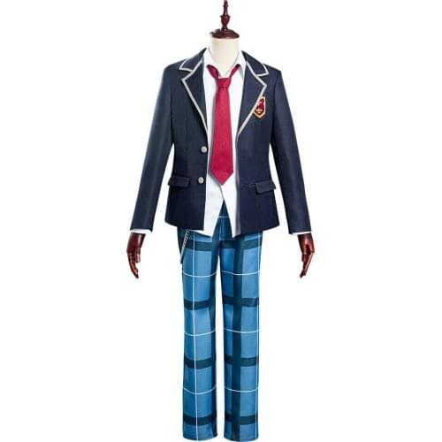 5pcs Japan Anime SK8 the Infinity Cosplay Nanjo Kojirou Cherry Blossom School Uniform Men Halloween Party Show Outfit C124M297