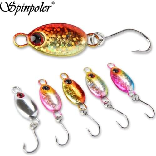 High Reflective Laser Micro Fishing Jigs Mini Spoon Lures, 3D Eyes, Multi-Color, 2.2g 3.2g 5.2g Ice Fishing Spoon Riverfishing