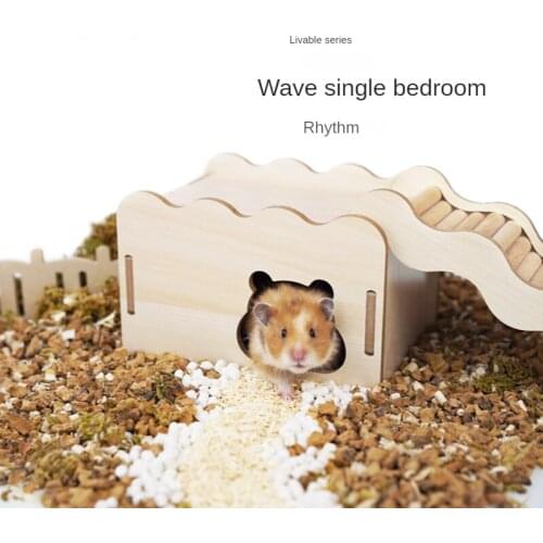 Hamster Small House Wave Hamster Single Bedroom Hamster Shelter Golden Bear Dwarf Rat Small Animal House Hamster Accessories