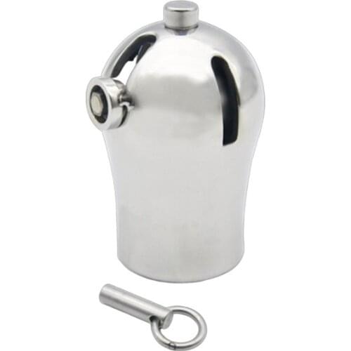 Urethral Catheter Metal PA Lock Penis Ring Sleeve Chastity Device Titanium Plug Metal Cock Cage Bdsm Bondage Sex Toys For Men
