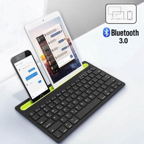Bluetooth Wireless Computer Keyboard Mini Ultra Slim Rechargeable BT 3.0 Keybord 78 Keys Small Portable Keypad For Phone Tablet