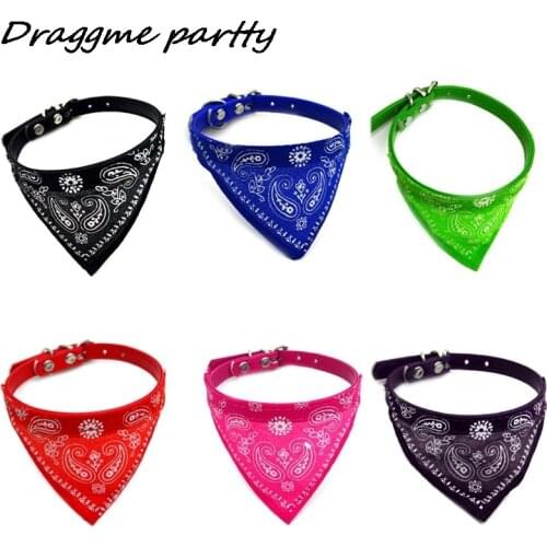 Fahsion Small Dog Scarf Adjustable Pet Cat Collars Scarf Neckerchief Necklace Trigon Pet Accessories