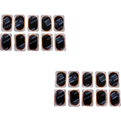 Pack of 20 Bicycle Rubber Patches Oval, Motorcycle Road Bike Inner Tube Puncture Patches Repair Kit