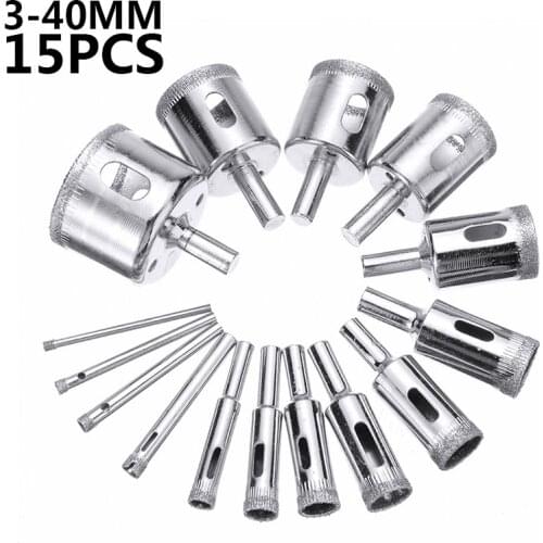 10/15pcs 3mm-40mm Hole Openers Coated Drill Bits Set Tools Accessories Wood Hole Openers Accessories