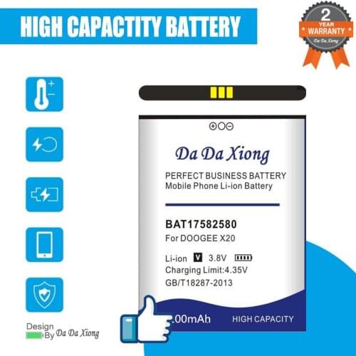 New Da Da Xiong 4200mAh Original BAT17582580 Battery 5.0inch for Doogee X20 X20L Mobile Phone Battery