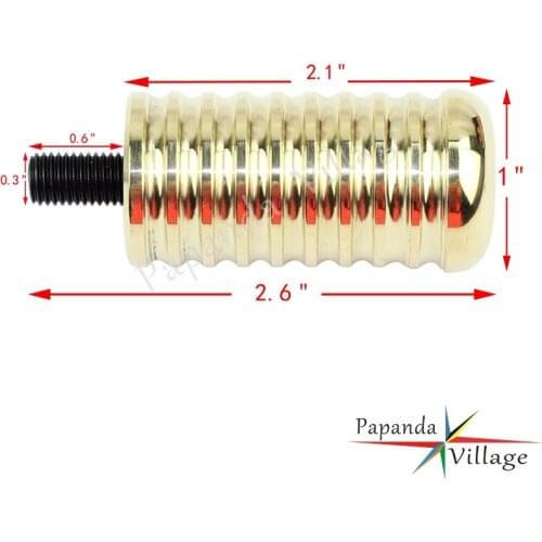 Papanda Motorcycle CNC Billet Brass Shifter Peg Extended Shifter Pegs for Harley XL 883R 883L 48 Sportster Rough Craft