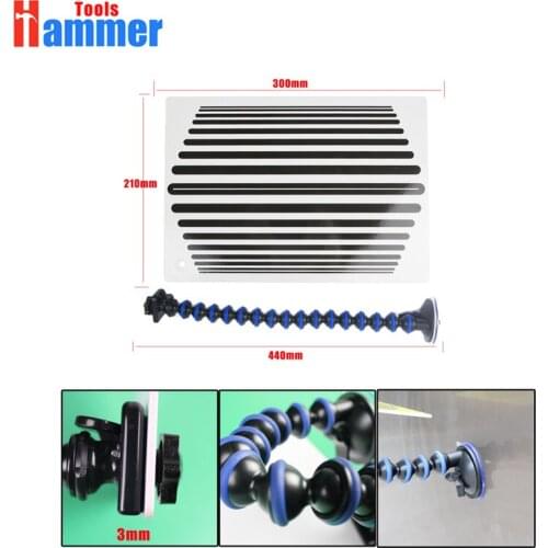 Car dent repair Reflector Board Dent Repair Tools - white and yellow board Paintless Dent Removal tool kit