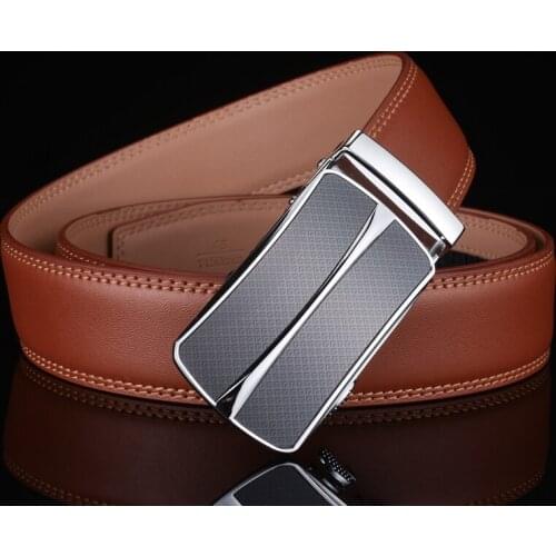 Plyesxale Cow Genuine Leather Belt For Men 2018 High Quality Mens Automatic Leather Belt Elegant Luxury Designer Men Belts G51