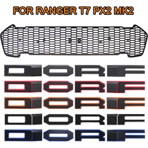 Raptor Grille Fit For RANGER 2015-2018 T7 PX2 MK2 XL XL+ XLS XLT Limited WILDTRAK Letter of Modified Mesh Grill Grille