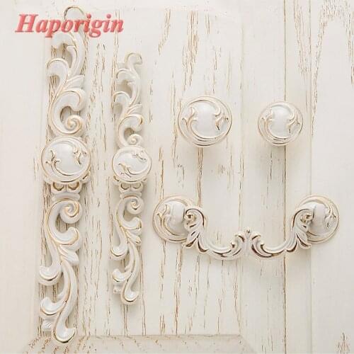 Antique Cabinet Handle Euro-Style Furniture Knobs Creative Cupboard Closet Drawer Handle Vintage Pulls Bars Hardware Knobs