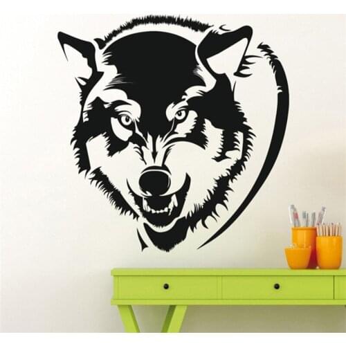 Wildlife Series Wolf Head Silhouette Special Wall Stickers Home Livingroom Cool Decorative Vinyl Interior Wallpaper