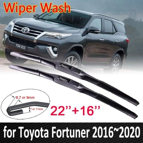 Car Wiper Blade for Toyota Fortuner SW4 2016~2020 AN150 AN160 Front Windscreen Windshield Window Wipers Car Goods 2017 2018 2019