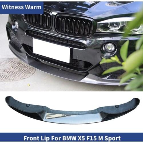 For F15 M sport carbon fiber Front Bumper Lip Splitter For BMW X5 F15 M-tech front shovel 2013-2018