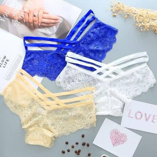 2pc woman lace panties sexy underwear briefs female intimates hollow panty girls seamless lingerie bragas 7colors XS-XL 8033p2