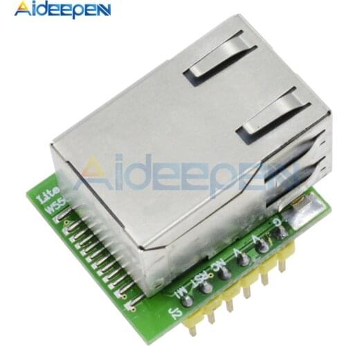 USR-ES1 ENC28J60 W5500 SPI to LAN Ethernet Converter TCP/IP Module 3.3V SPI Interface Support UDP ICMP IPv4 ARP IGMP PPPoE
