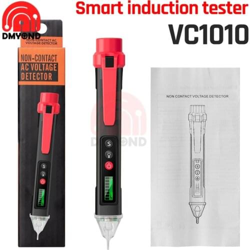 VC1010 Digital AC/DC Voltage Detectors Smart Non-Contact Tester Pen Meter 12-1000V Current Electric Sensor Test Pencil