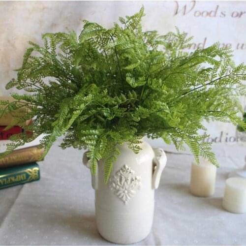 High quality artificial plant fern simulation plant leaf creative plastic green plant home bedroom wedding new year decoration