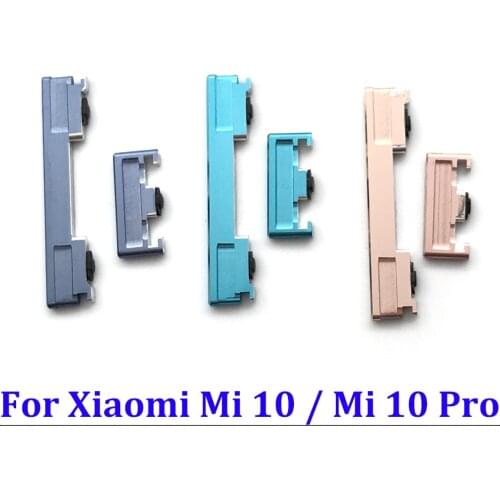10Pcs/Lot, Side Keys Power and Volume Button For Xiaomi Mi 10 Mi10 Pro Replacement