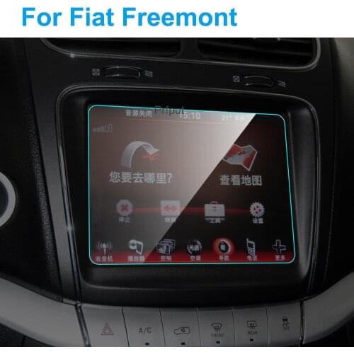 Car Screen Protector for Fiat Freemont 2014-2017 Interior Car GPS Navigation Tempered Glass Screen Protective Film Accessories